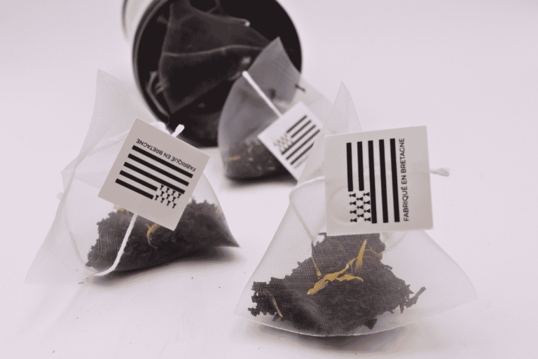Earl Grey Russe bio infusette pyramide fibre de maïs L'Eden des Thés boîte 15 sachets Bretagne